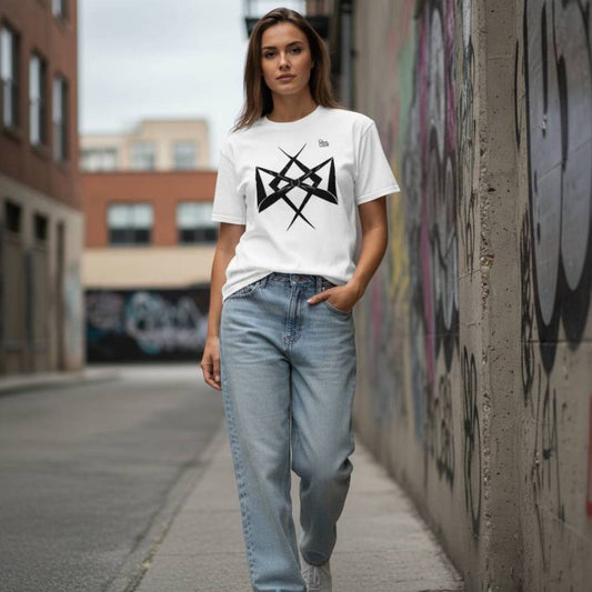 Camiseta Bindrune de Perseverancia · Símbolo Vikingo de Resiliencia · Diseño Frontal