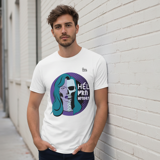 Camiseta Hel · Diosa Nórdica del Inframundo · Estilo Retro · Diseño Frontal