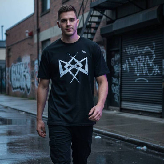 Camiseta Bindrune de Perseverancia · Símbolo Vikingo de Resiliencia · Diseño Frontal