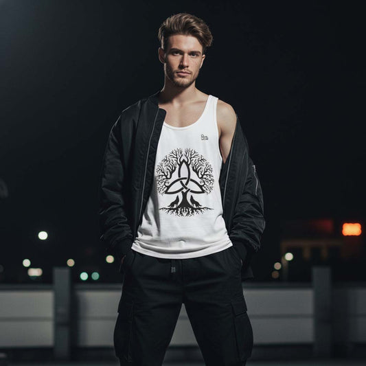 Camiseta sin Mangas Yggdrasil · Símbolo Nórdico del Árbol de la Vida